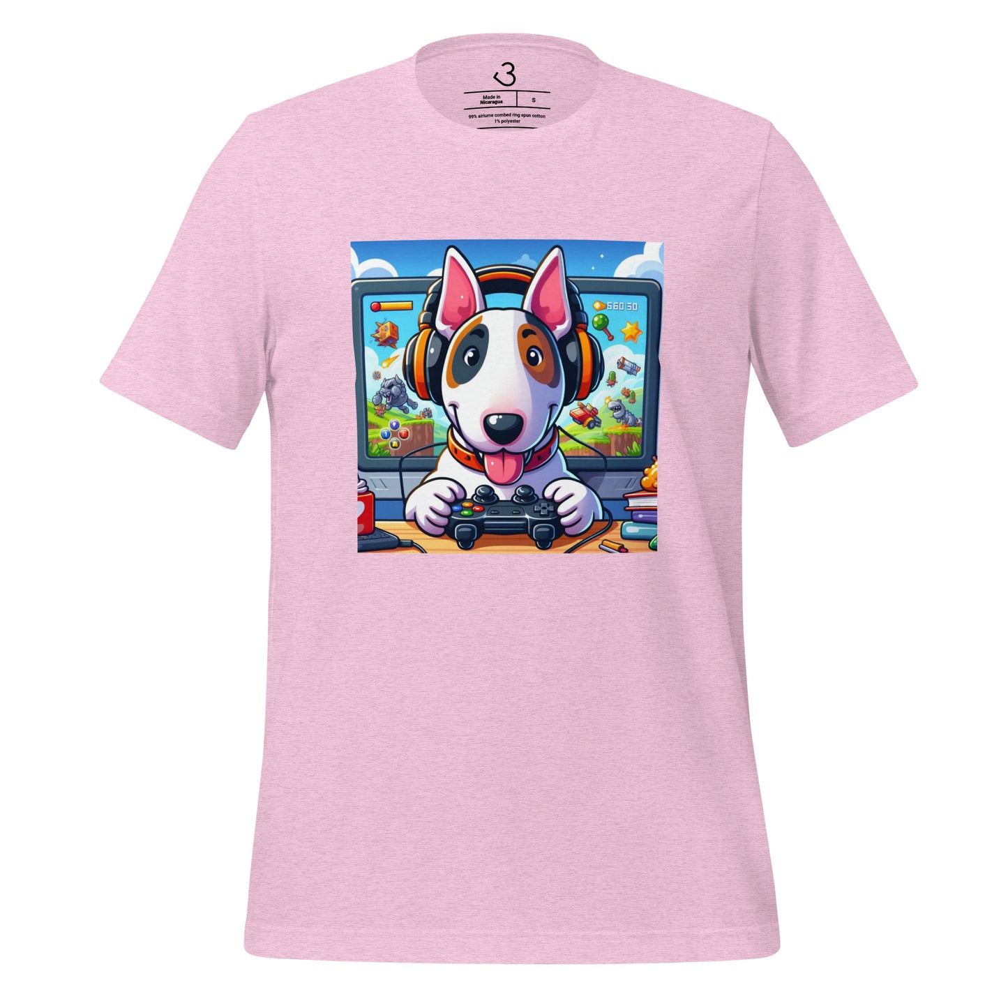 Camiseta bull terrier gamer