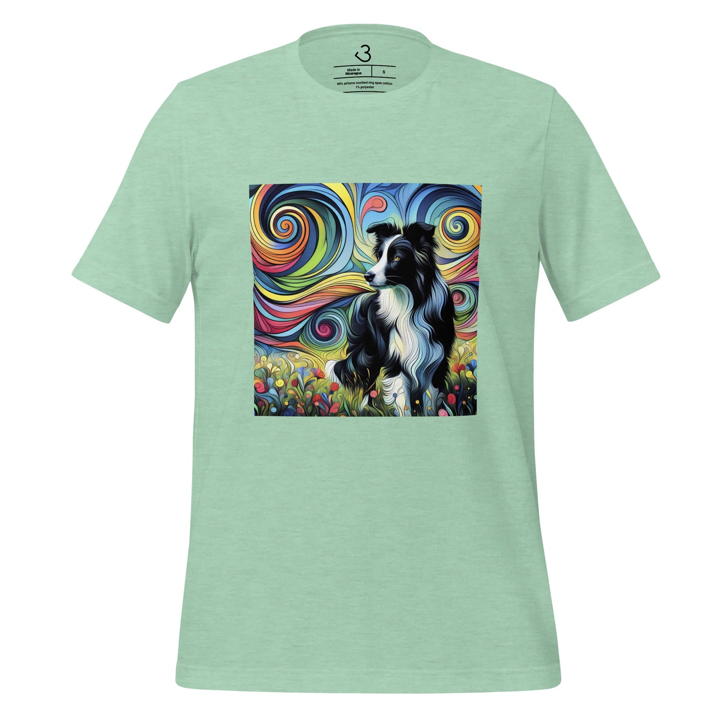 Camiseta collie artistic style