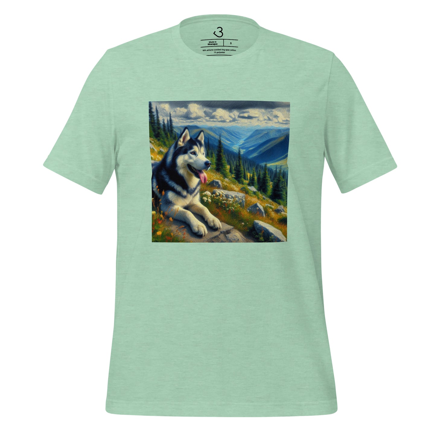 Camiseta husky mountains