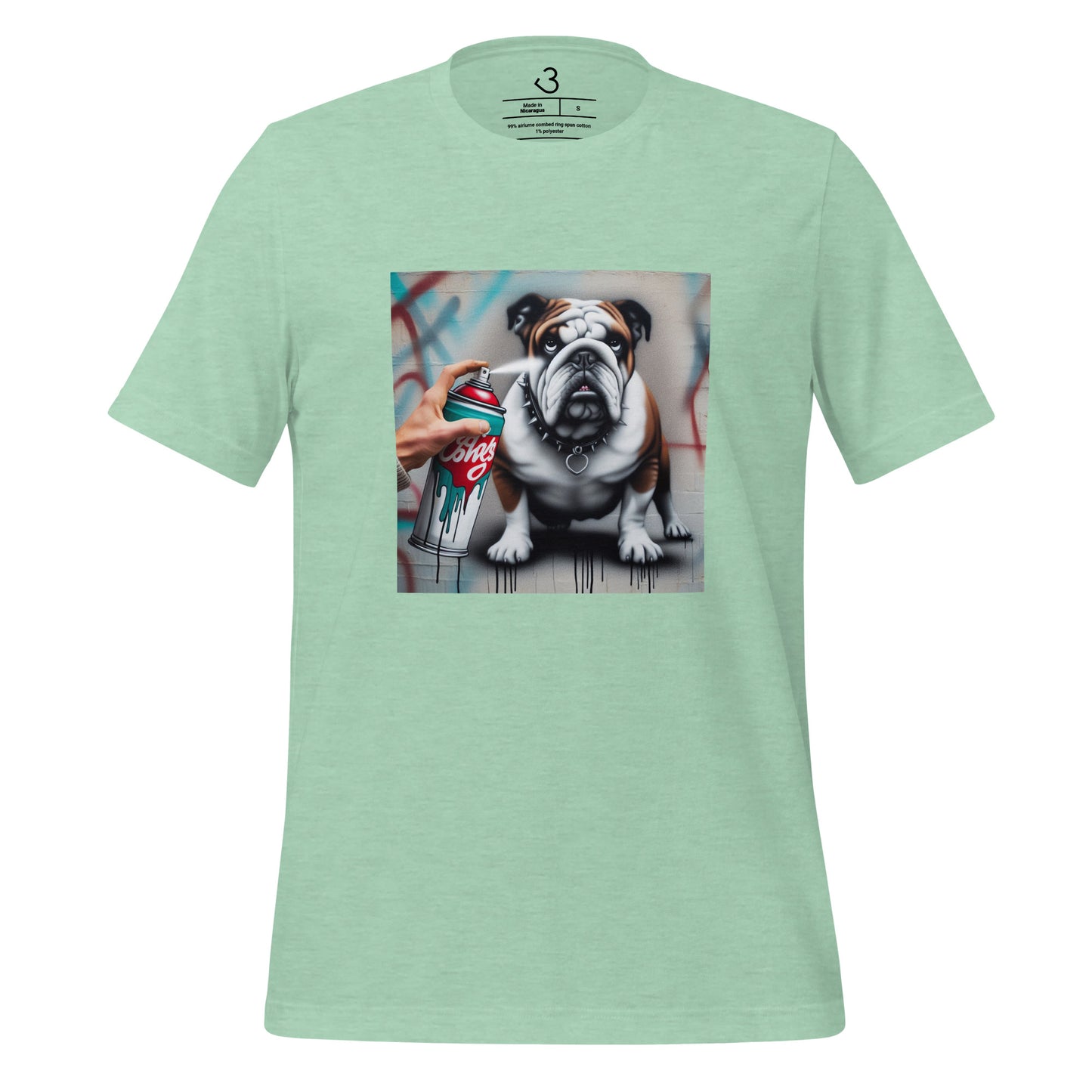 Camiseta bulldog grafitero