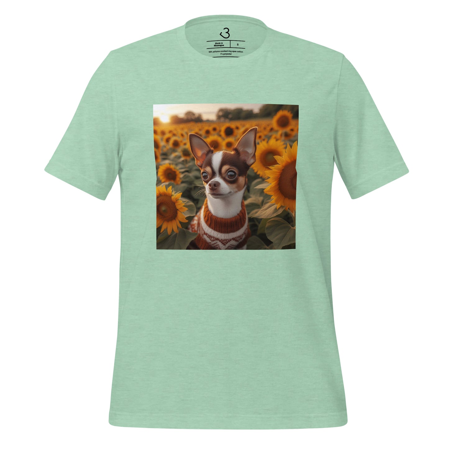 Camiseta chihuahua girasoles