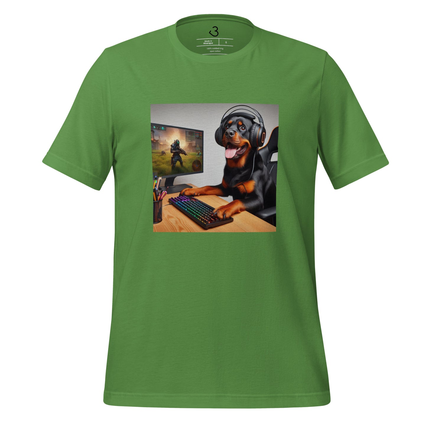 Camiseta rottweiler gamer