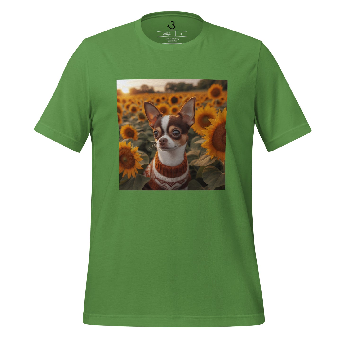 Camiseta chihuahua girasoles