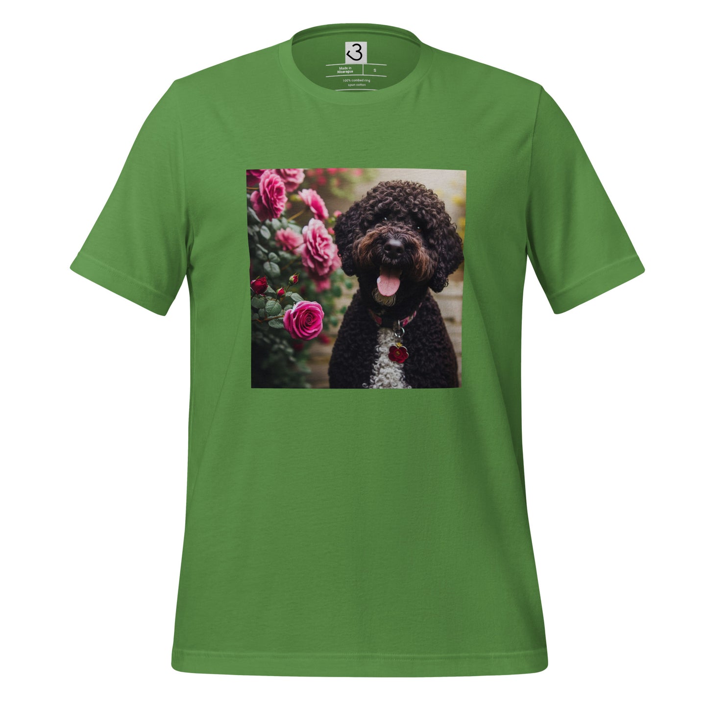 Camiseta water dog rosas