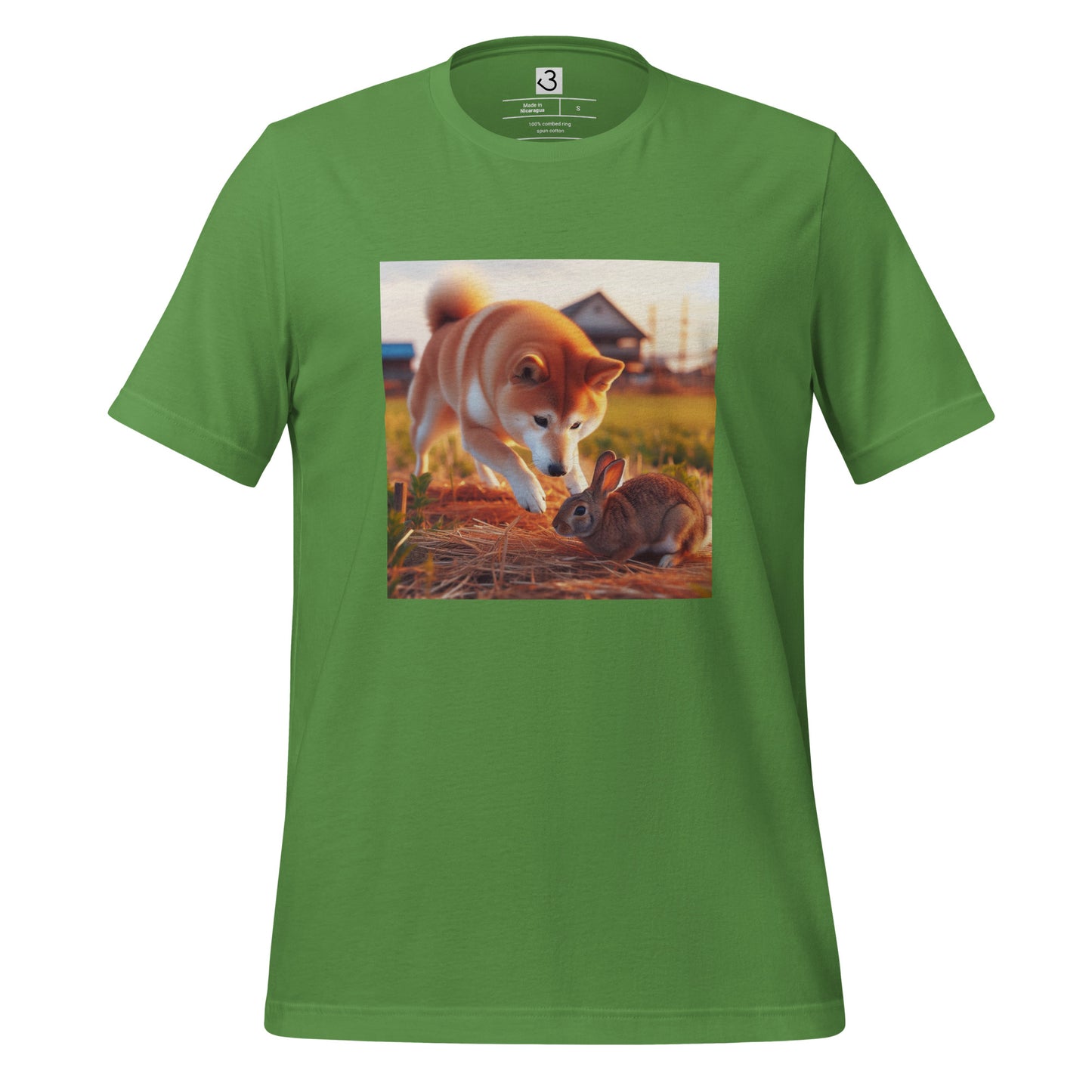 Camiseta shiba inu conejo