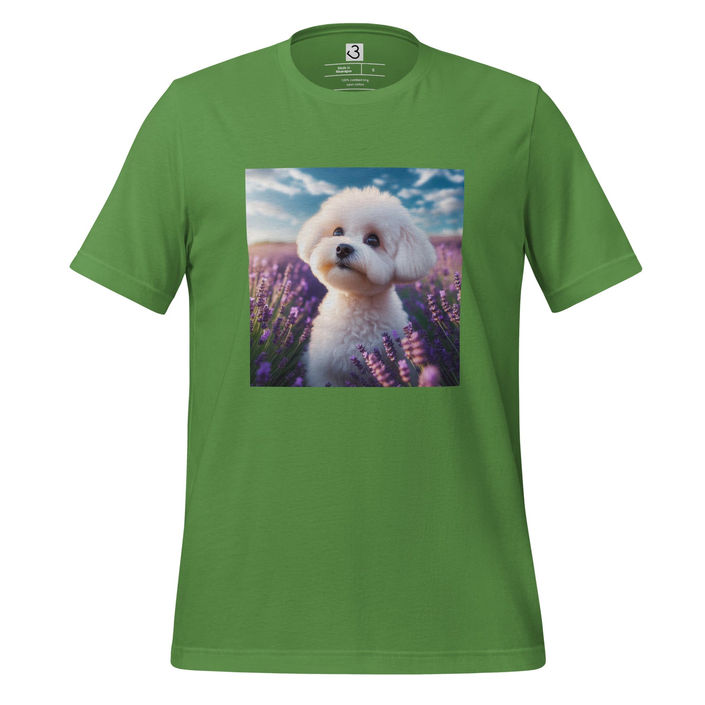 Camiseta bichón maltés lavanda