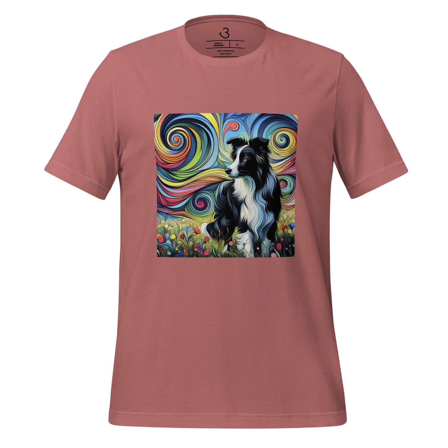 Camiseta collie artistic style