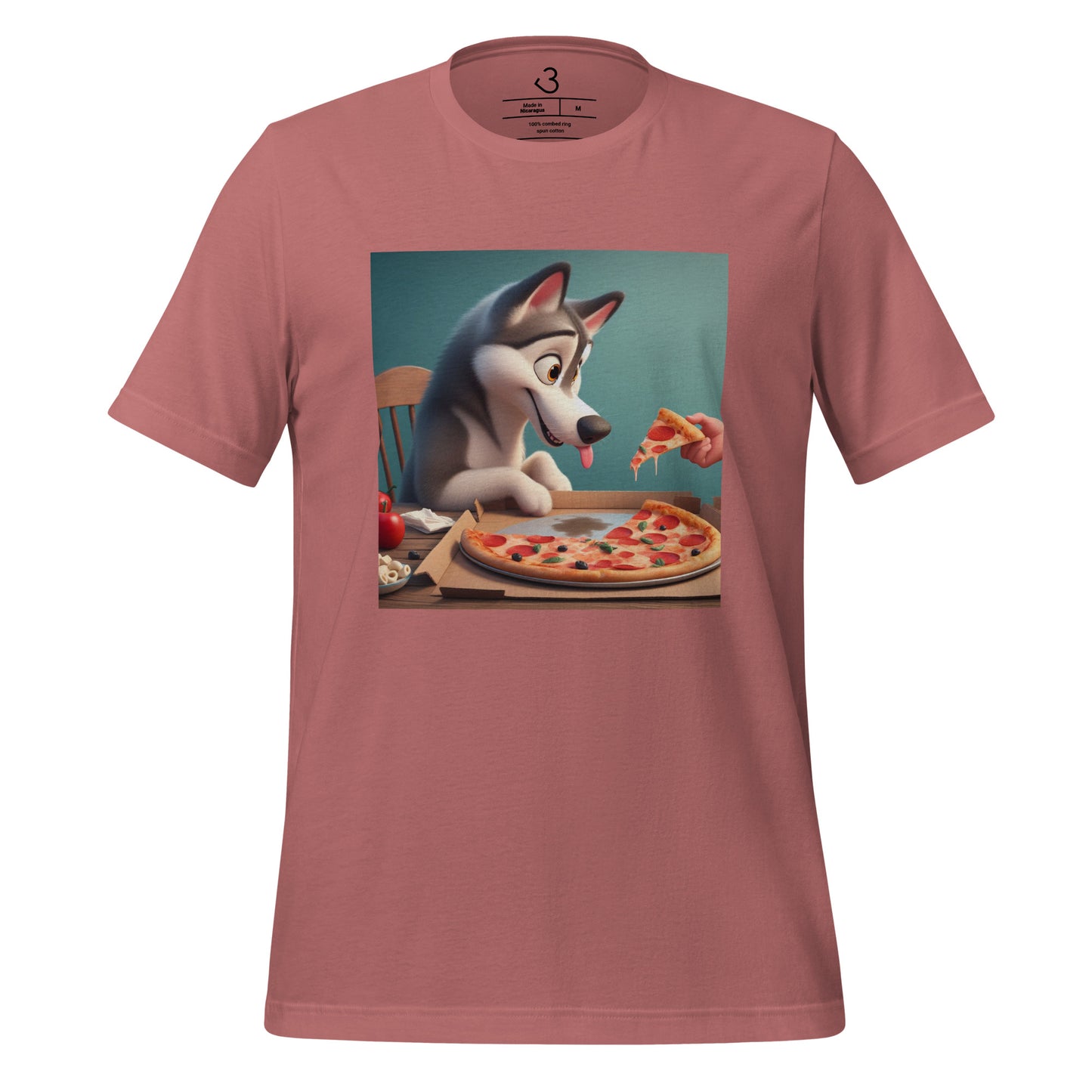 Camiseta husky pizza