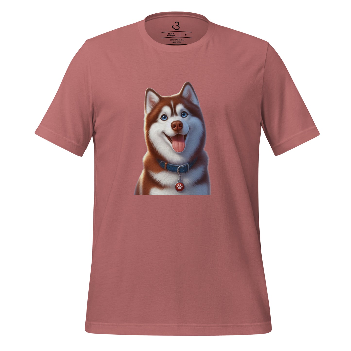 Camiseta husky happy