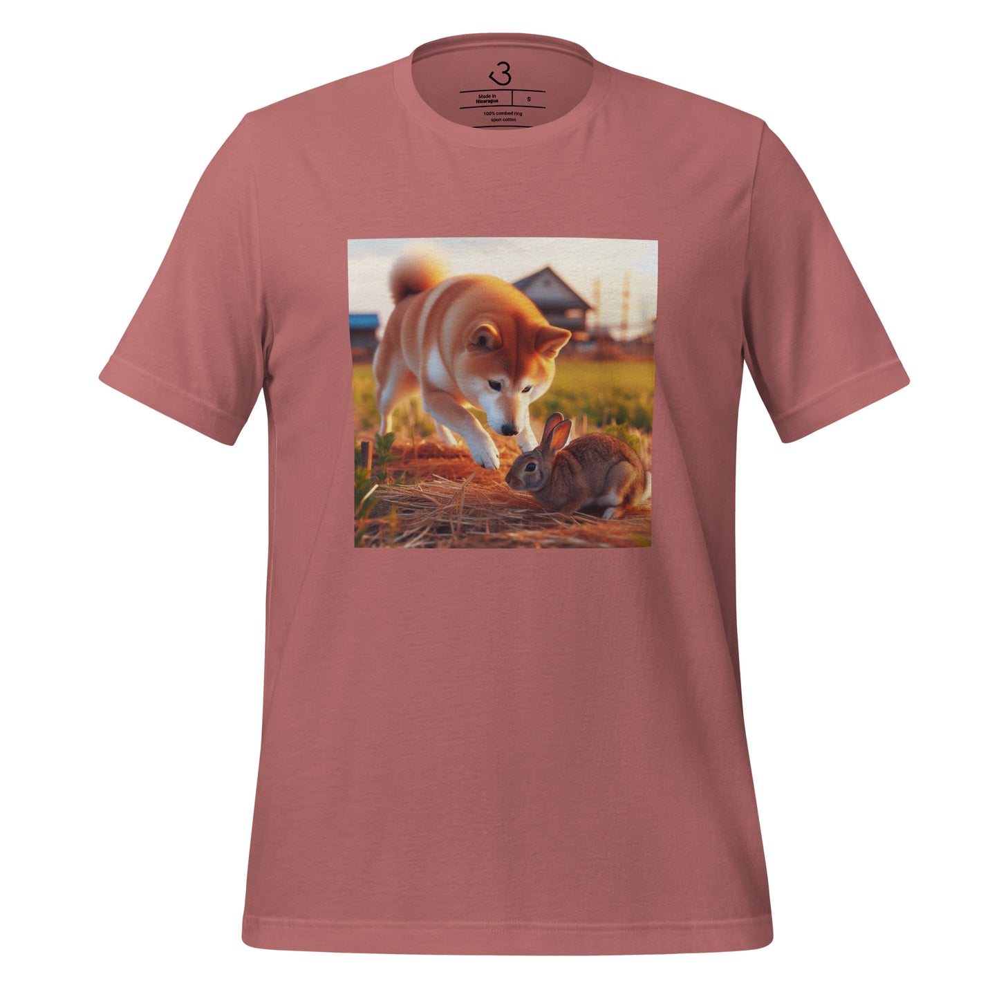 Camiseta shiba inu conejo