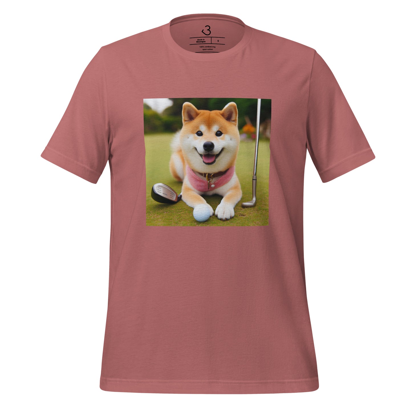 Camiseta shiba inu golf