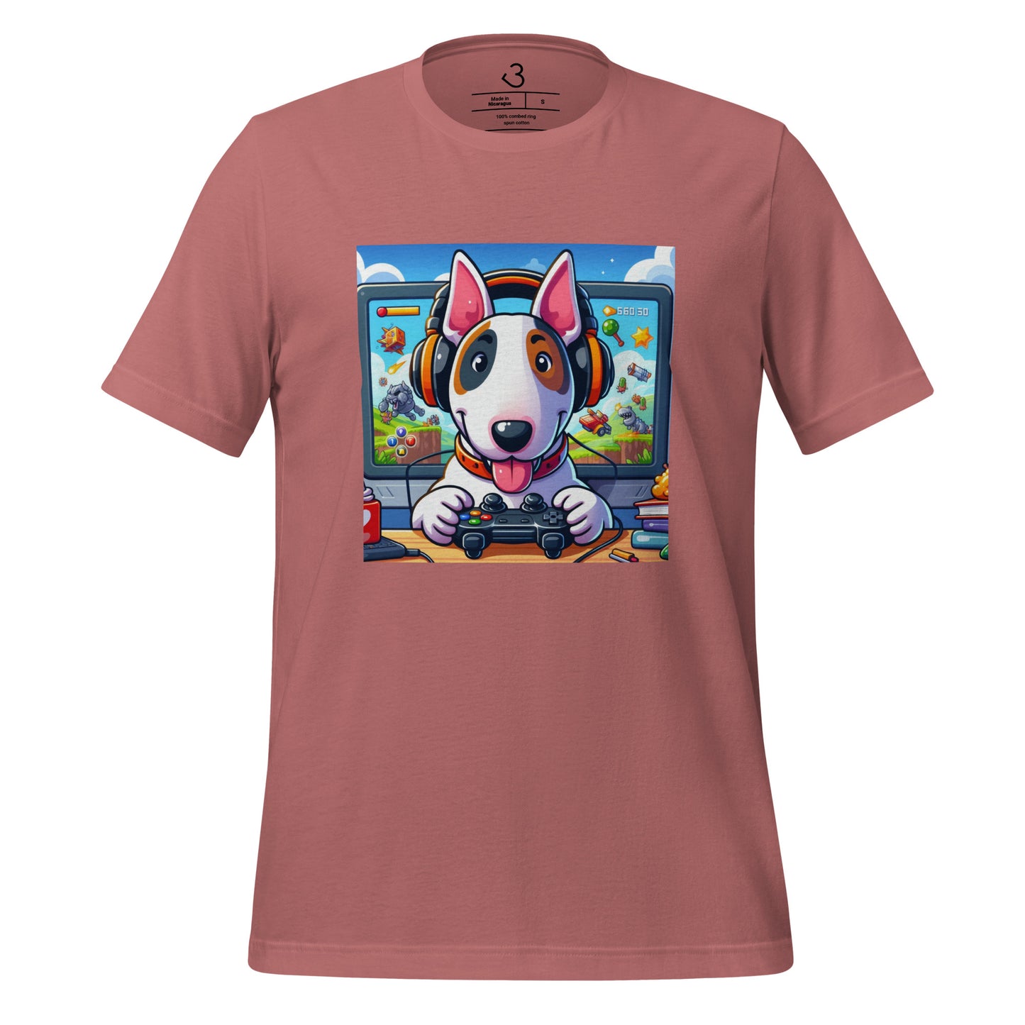 Camiseta bull terrier gamer