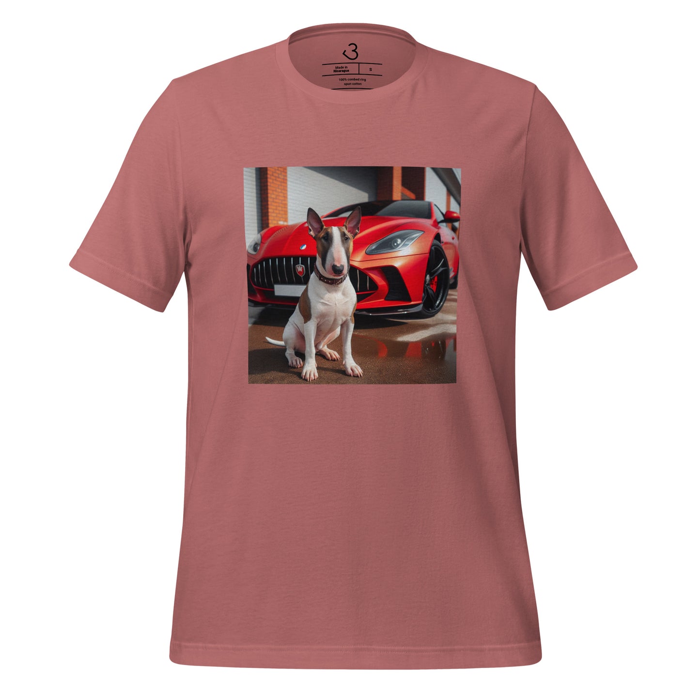 Camiseta bull terrier car