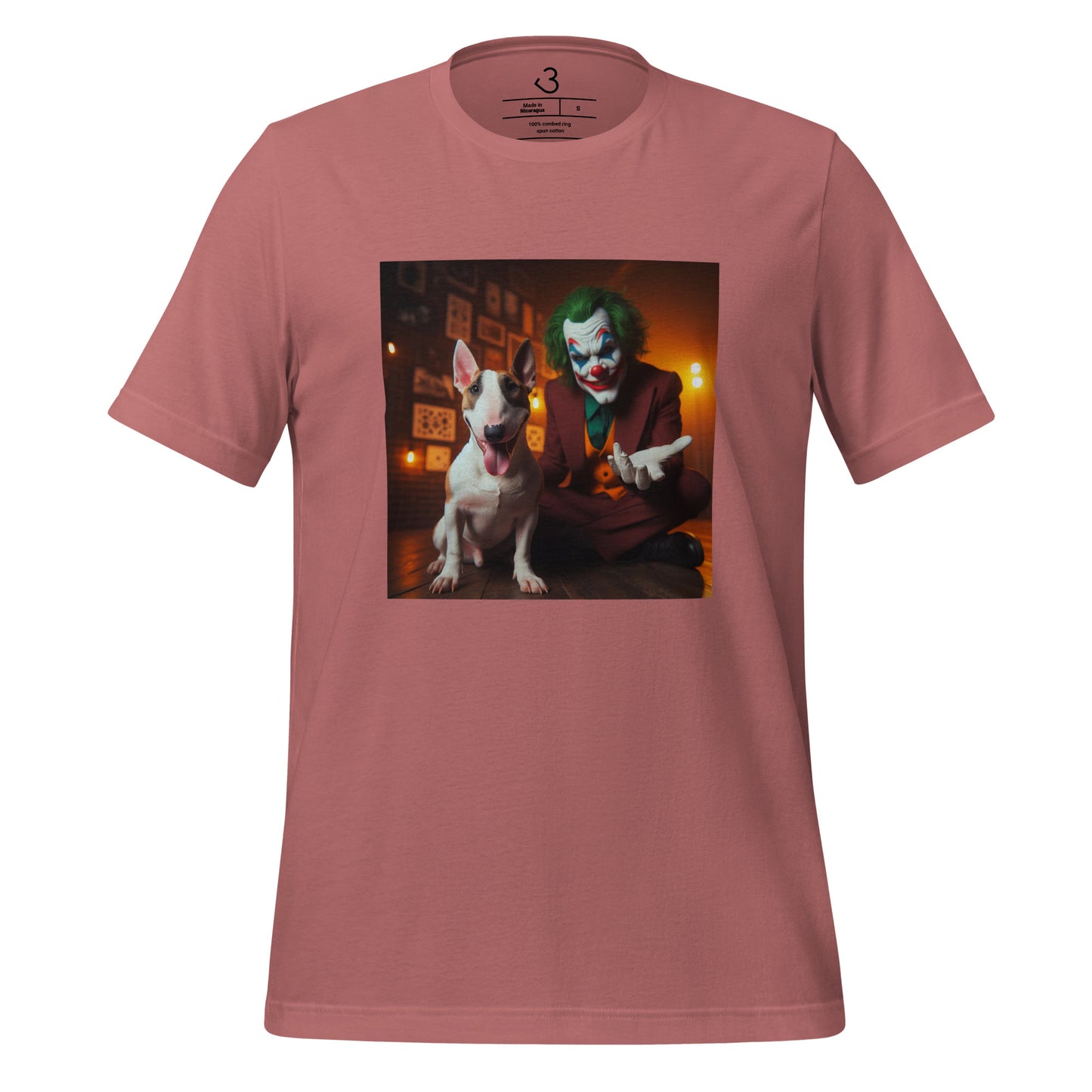 Camiseta bull terrier joker