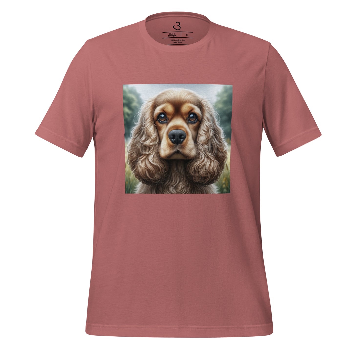 Camiseta cocker mirada