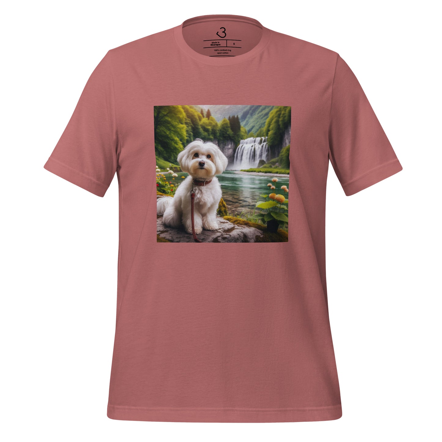 Camiseta bichón maltés nature