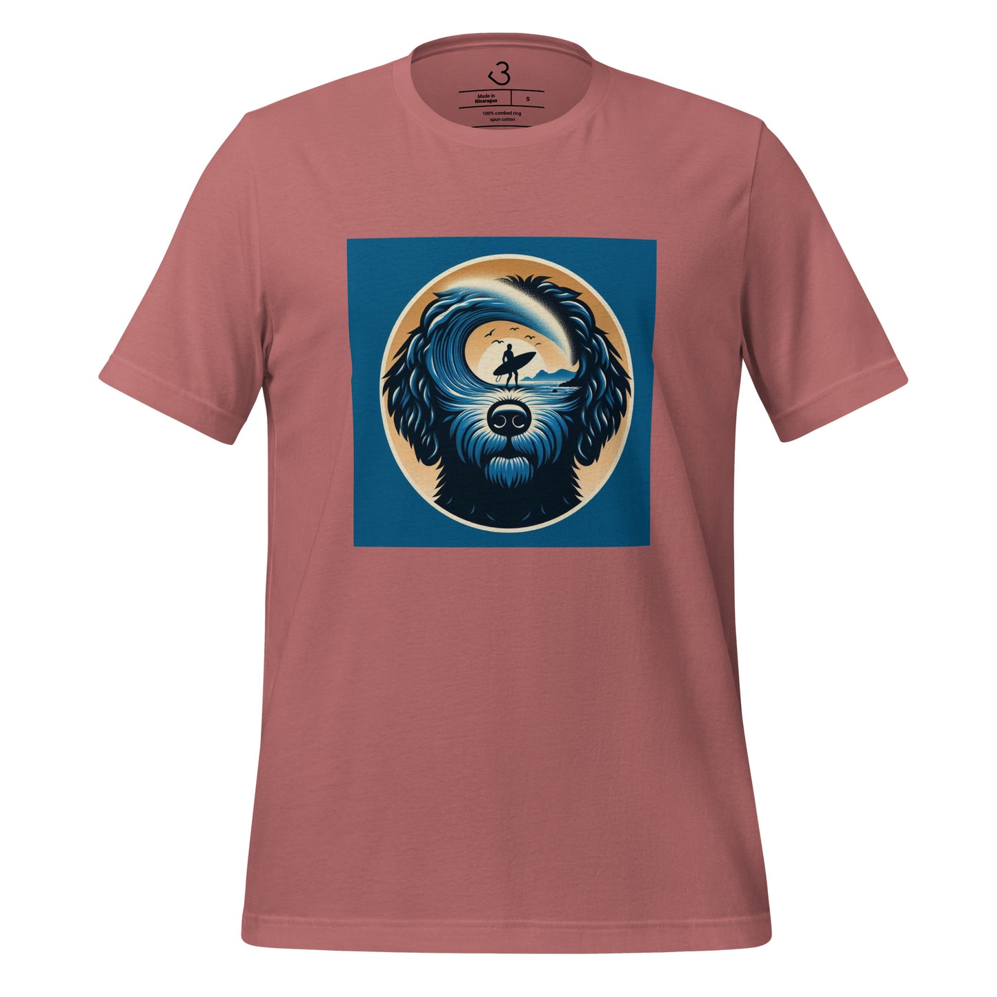 Camiseta water dog thinking surf