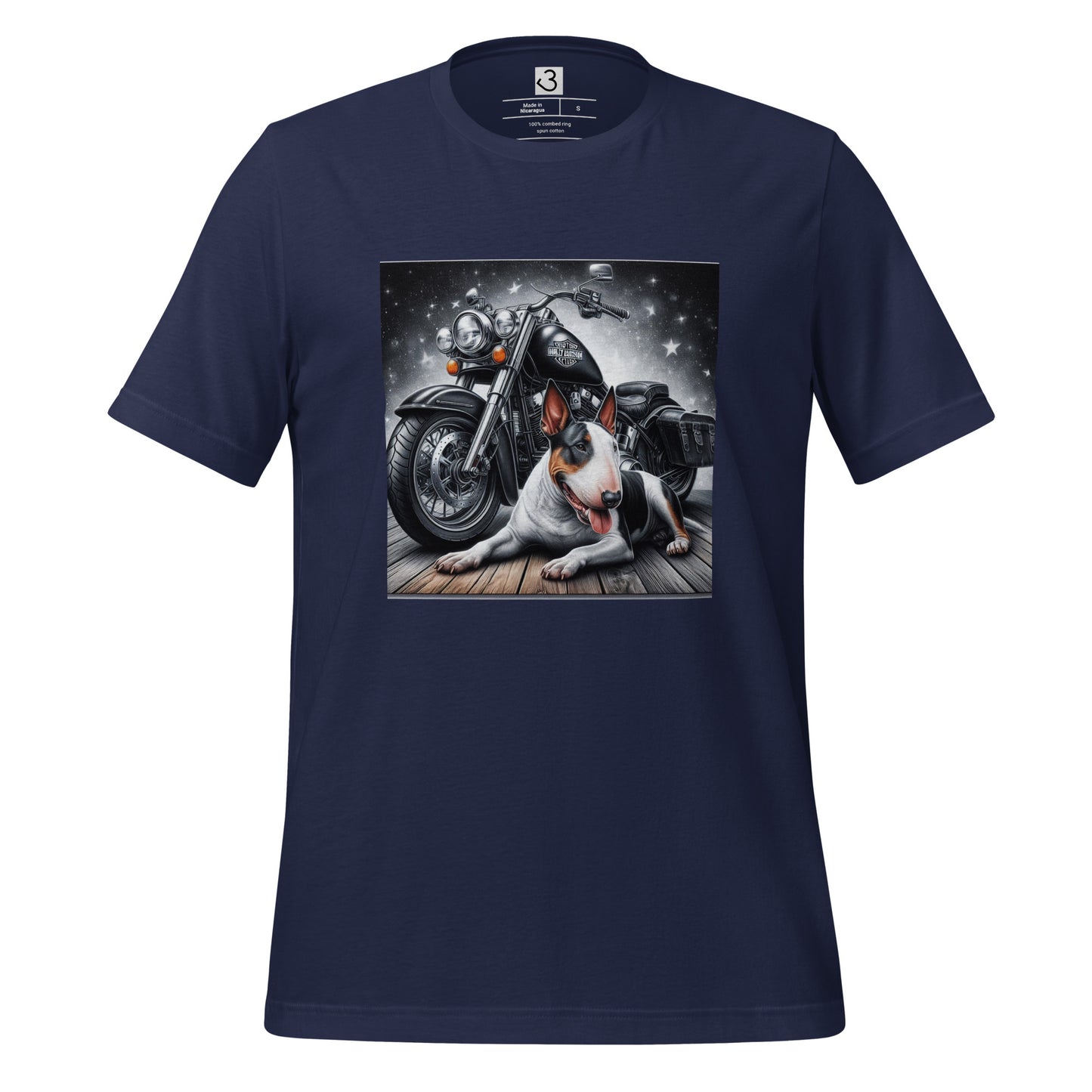 Camiseta bull terrier motorista