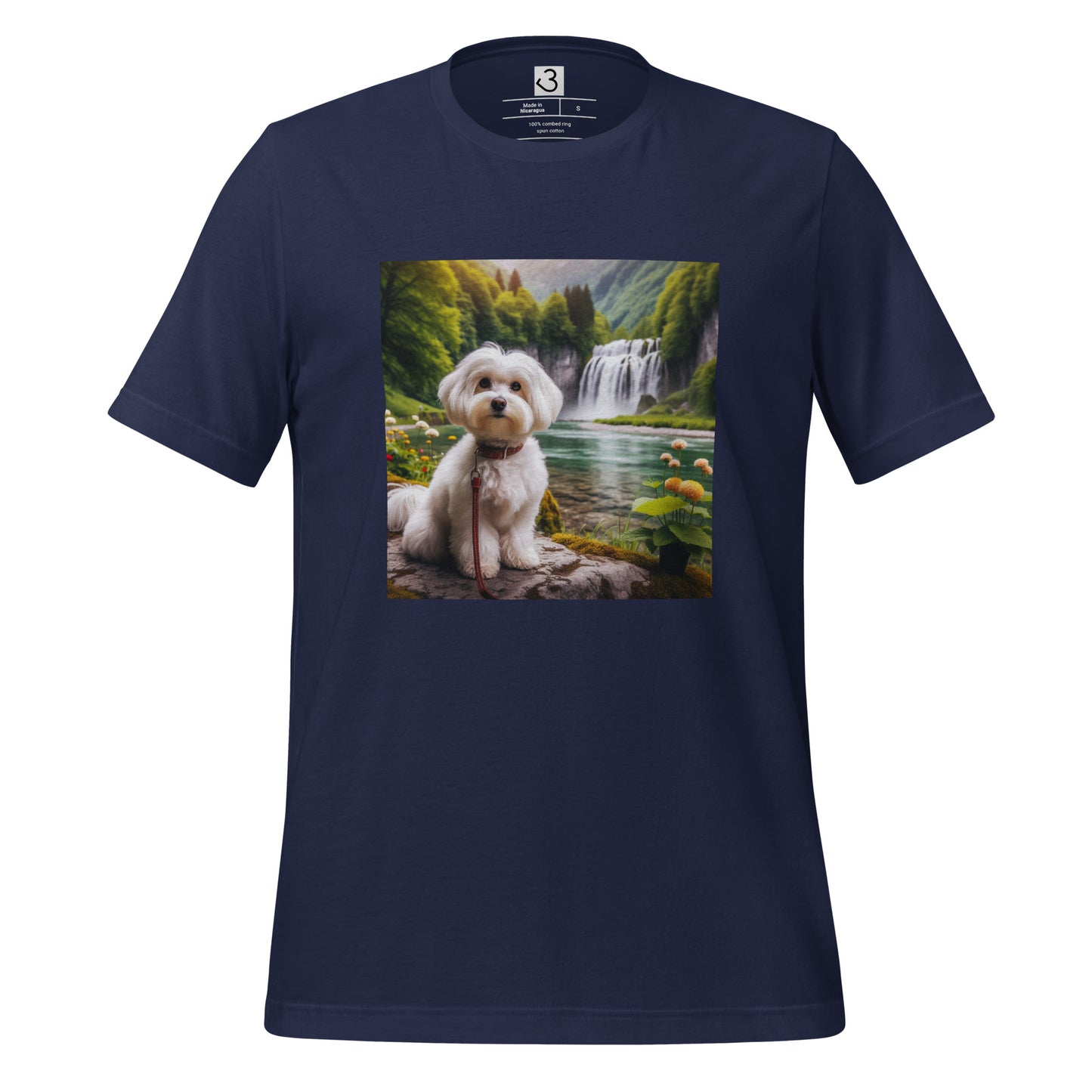 Camiseta bichón maltés nature