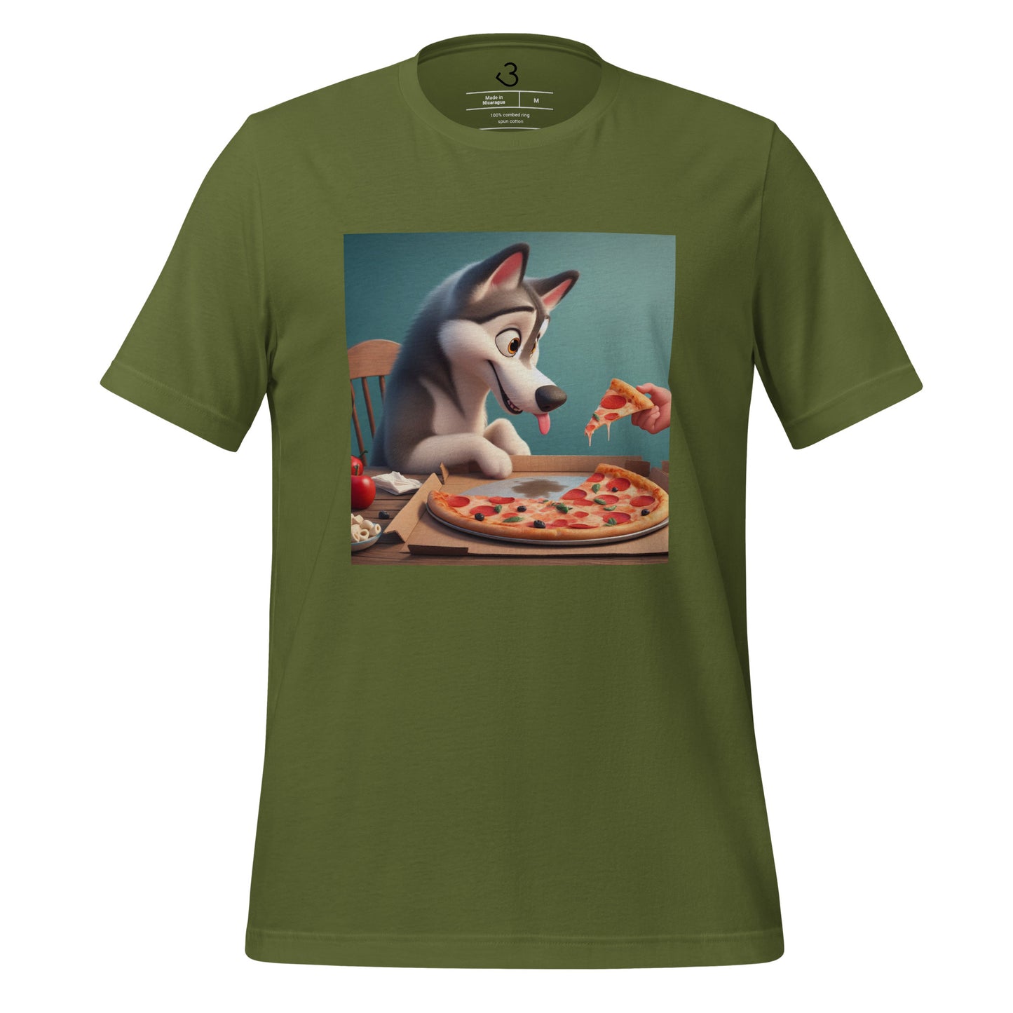 Camiseta husky pizza