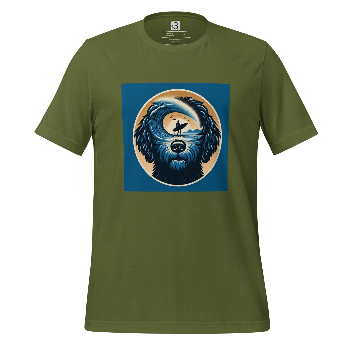 Camiseta water dog thinking surf