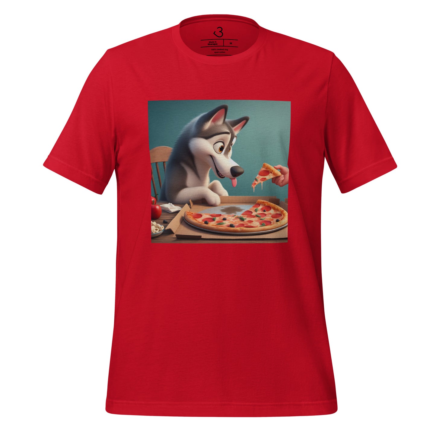 Camiseta husky pizza