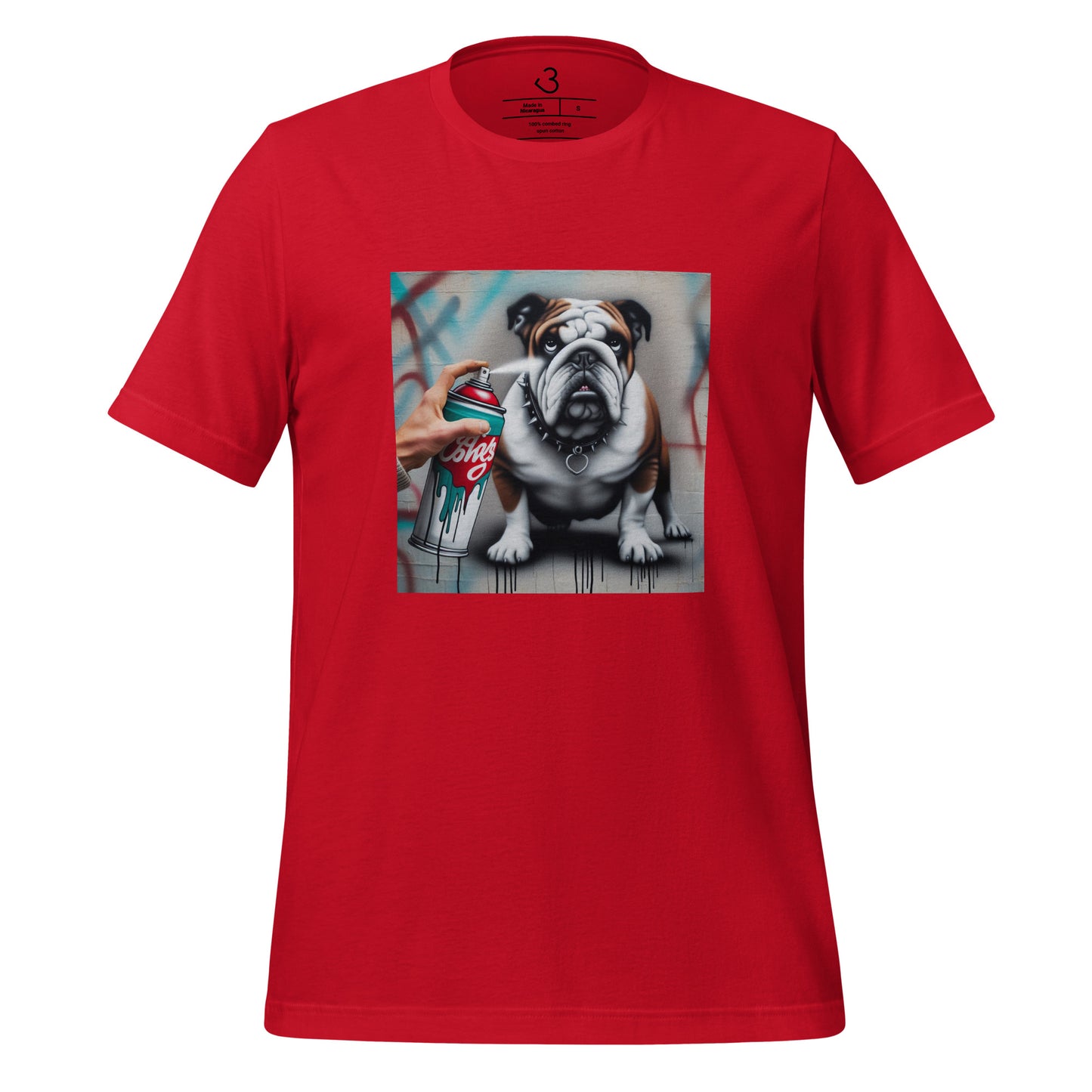 Camiseta bulldog grafitero