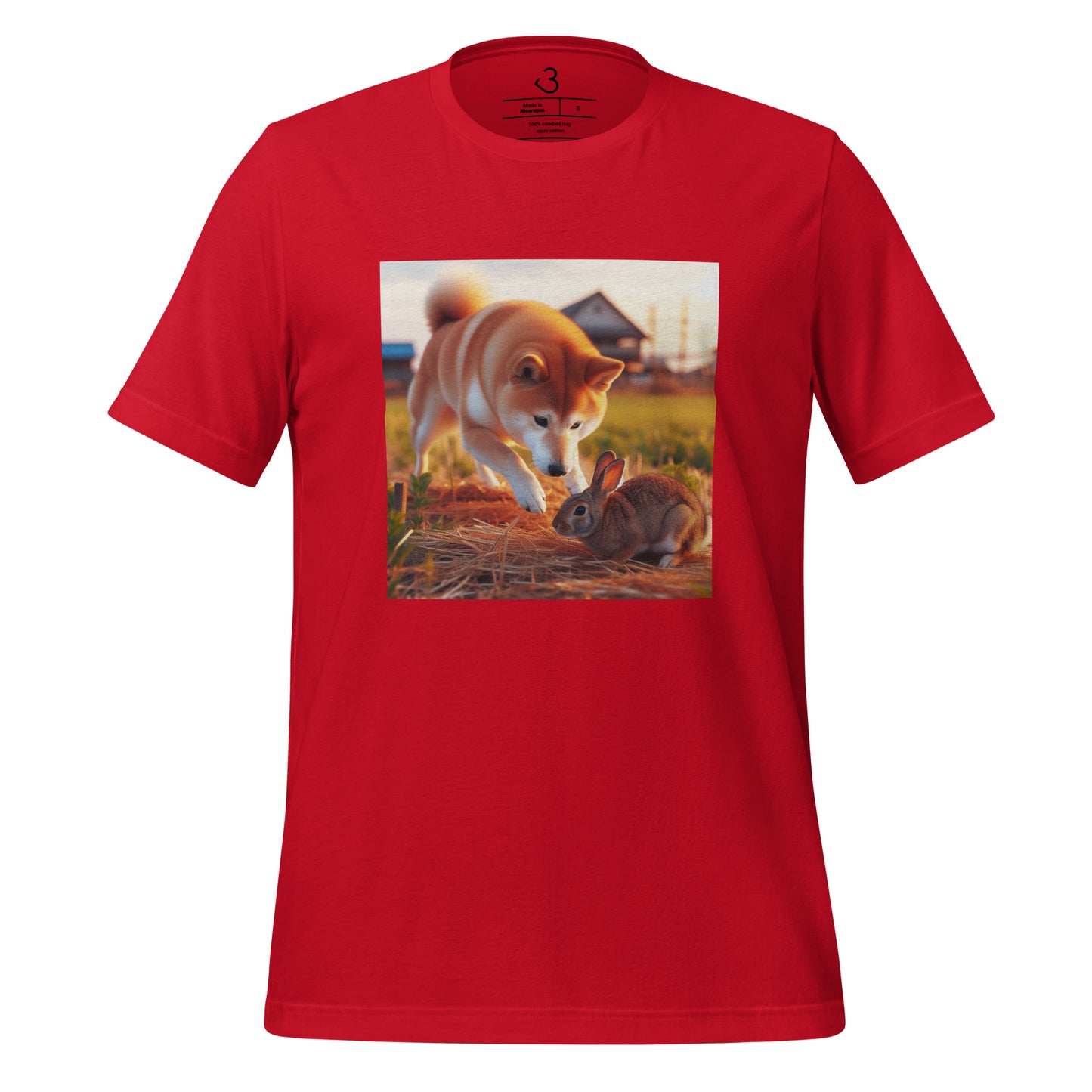 Camiseta shiba inu conejo