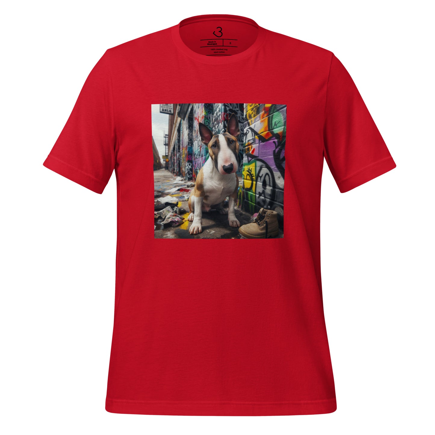 Camiseta bull terrier grafiti