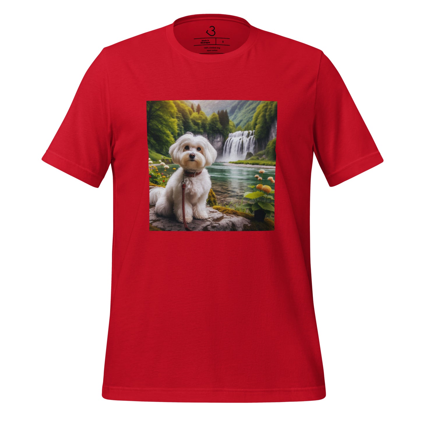 Camiseta bichón maltés nature