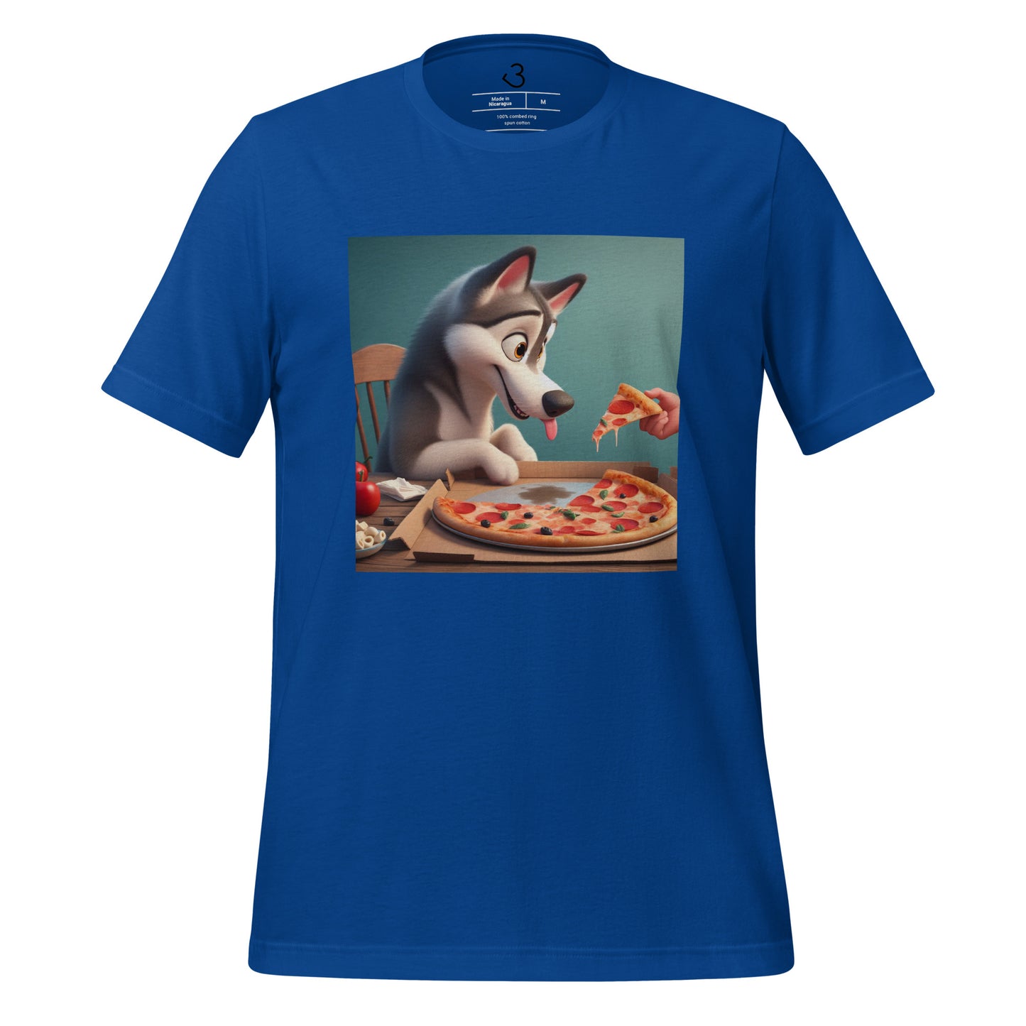 Camiseta husky pizza