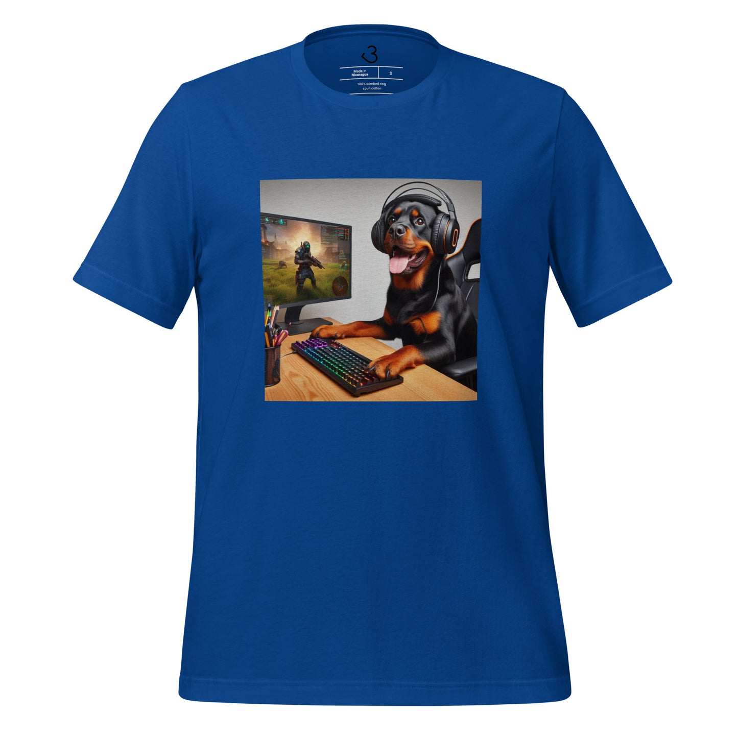 Camiseta rottweiler gamer