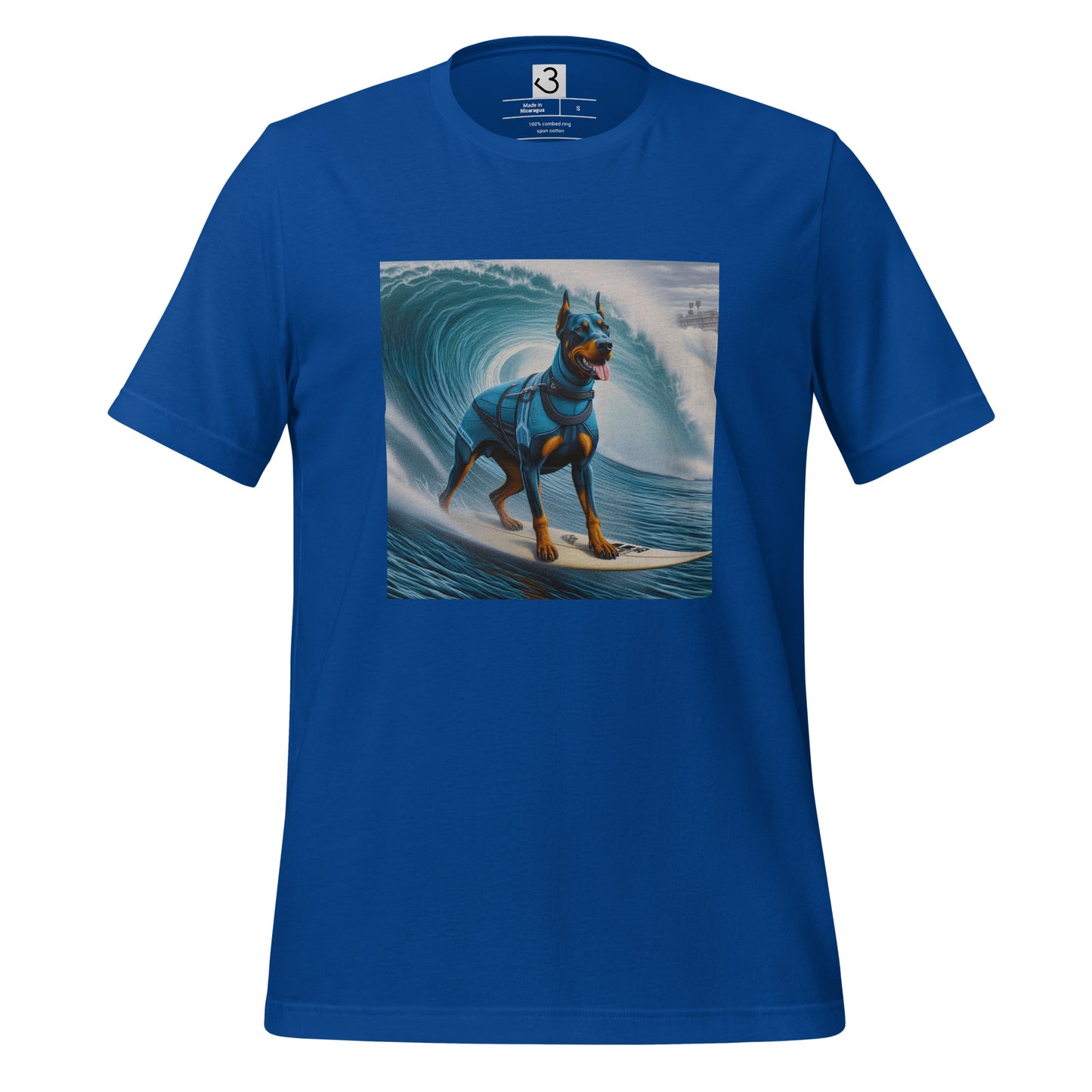 Camiseta Dóberman surfer