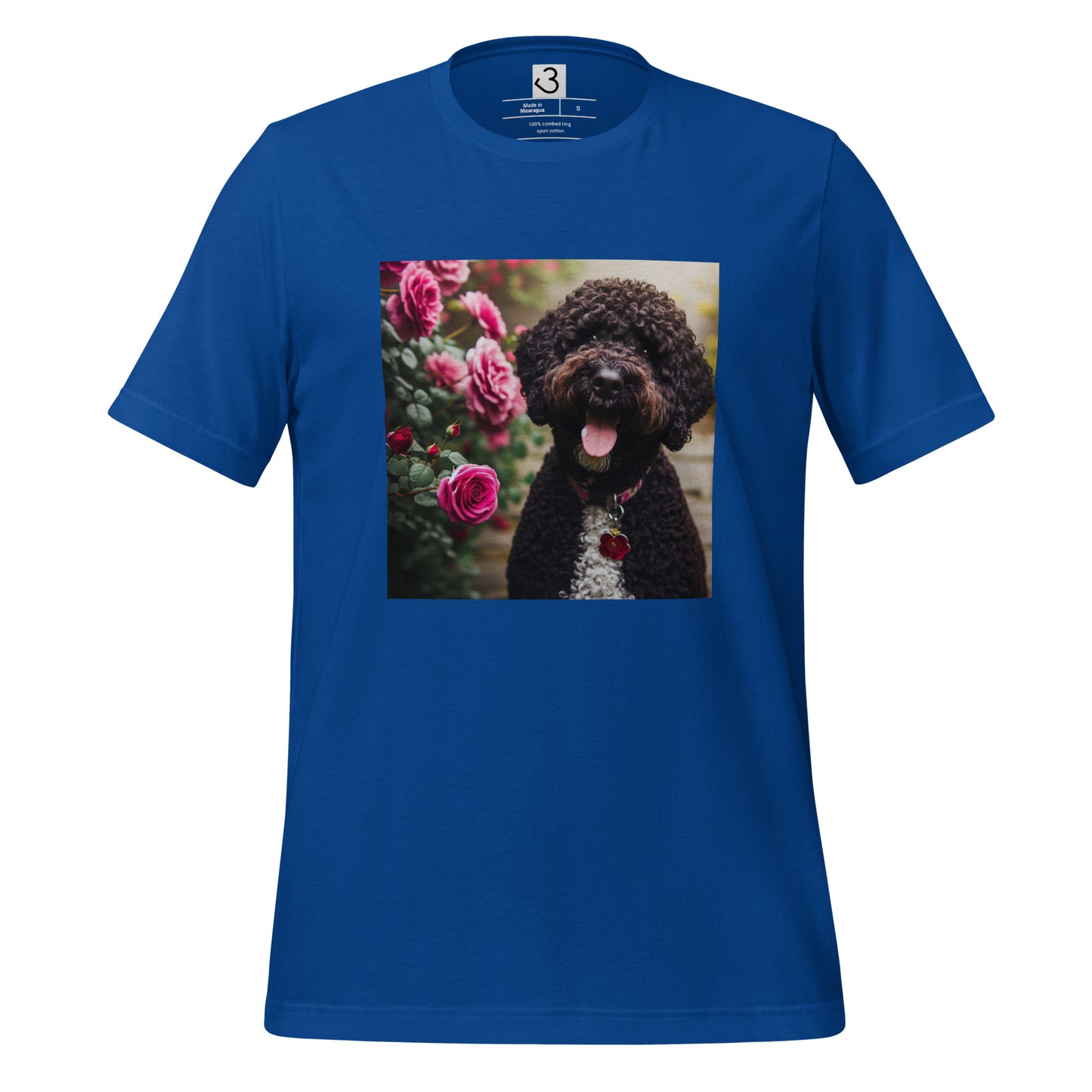 Camiseta water dog rosas