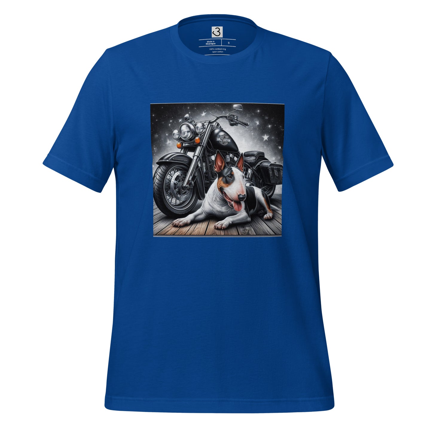 Camiseta bull terrier motorista