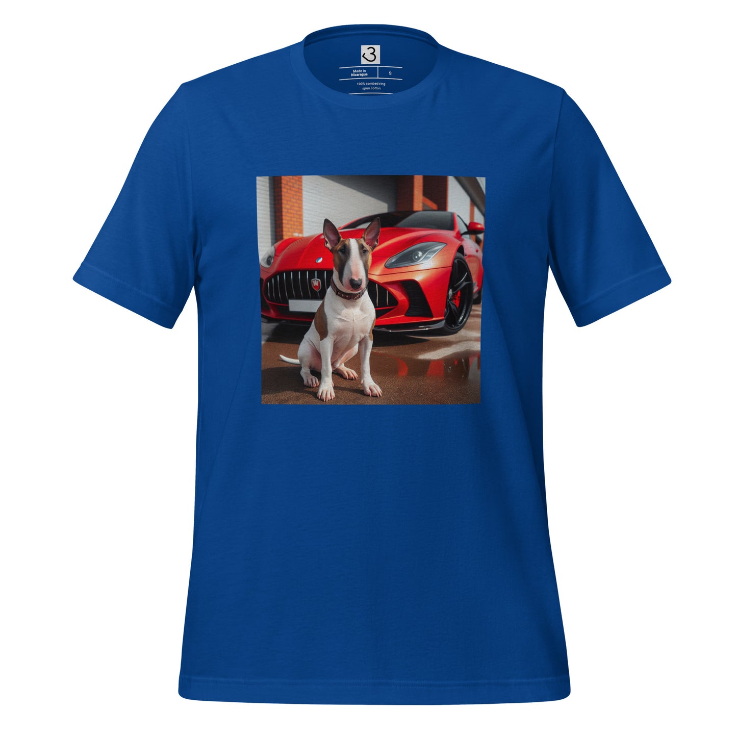 Camiseta bull terrier car