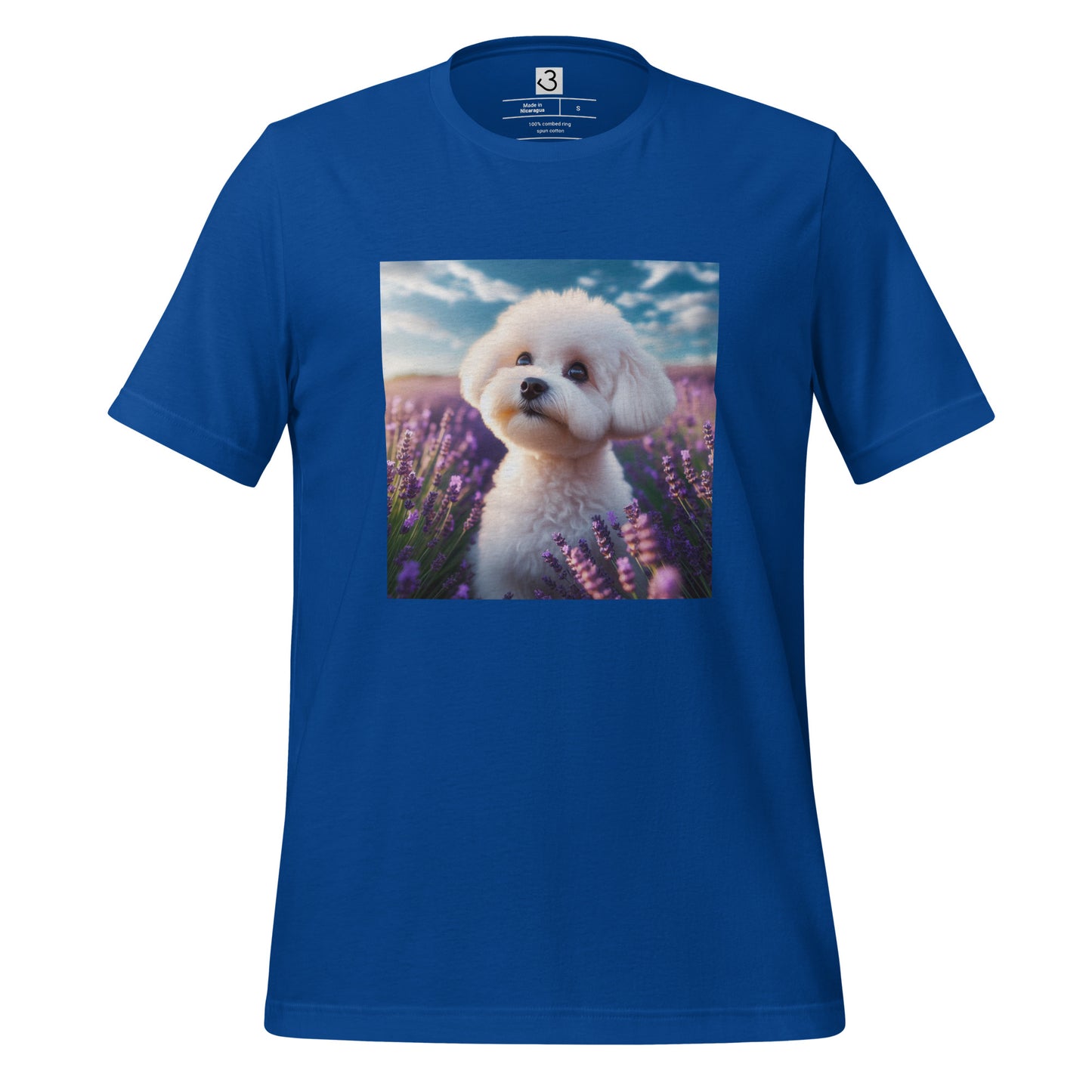 Camiseta bichón maltés lavanda