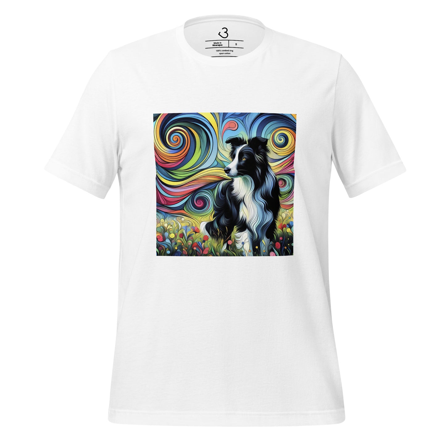 Camiseta collie artistic style