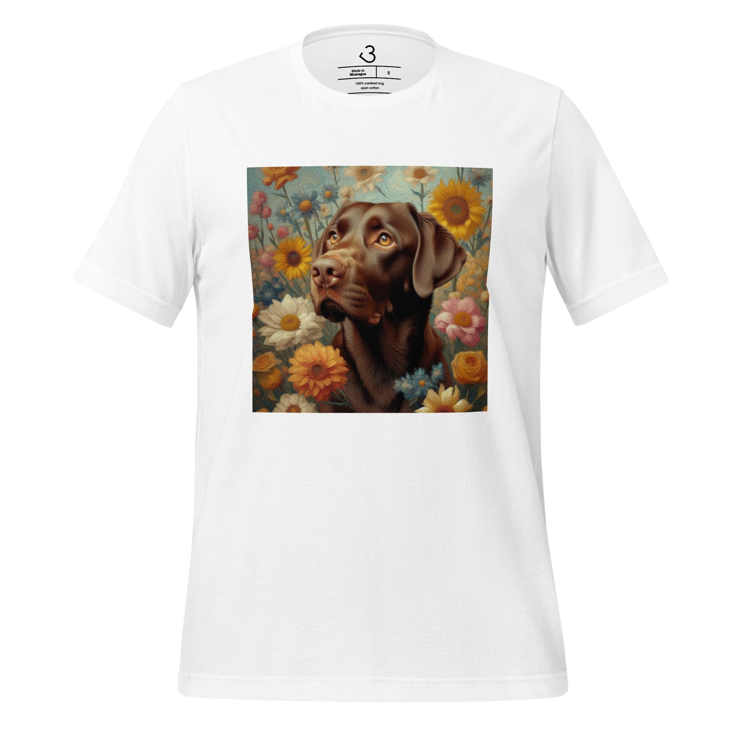 Camiseta labrador fl♡wers