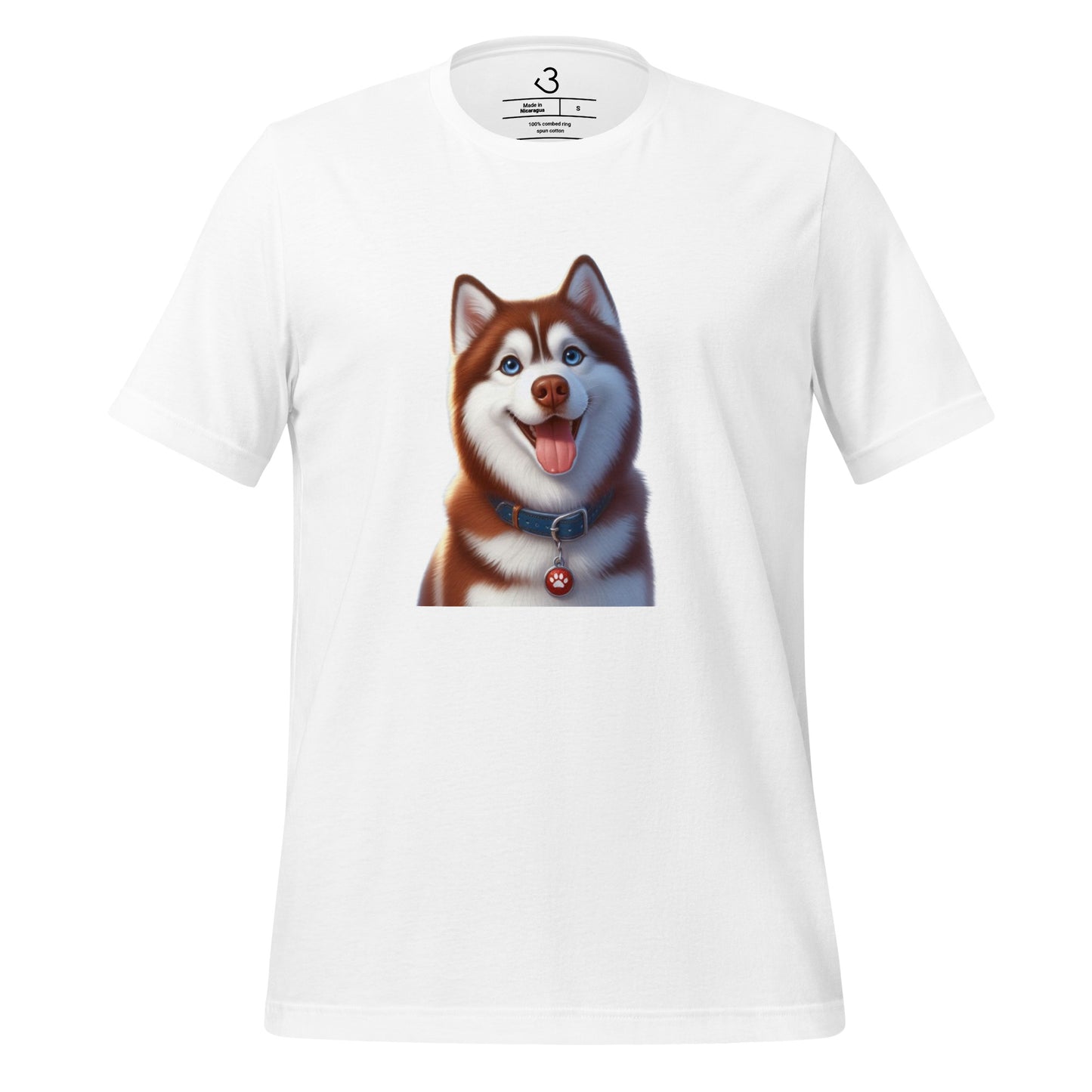 Camiseta husky happy