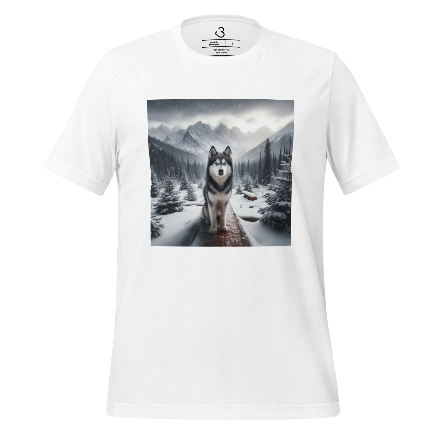 Camiseta husky snow