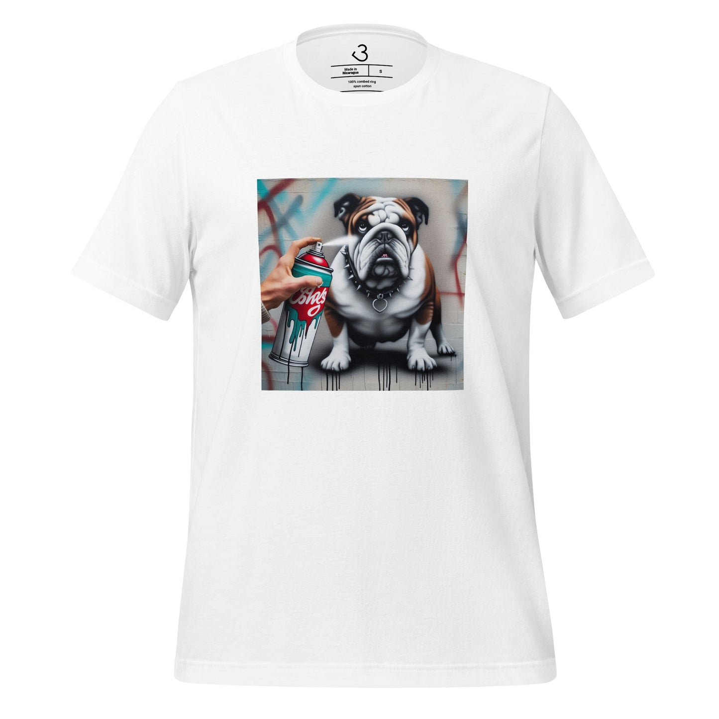 Camiseta bulldog grafitero