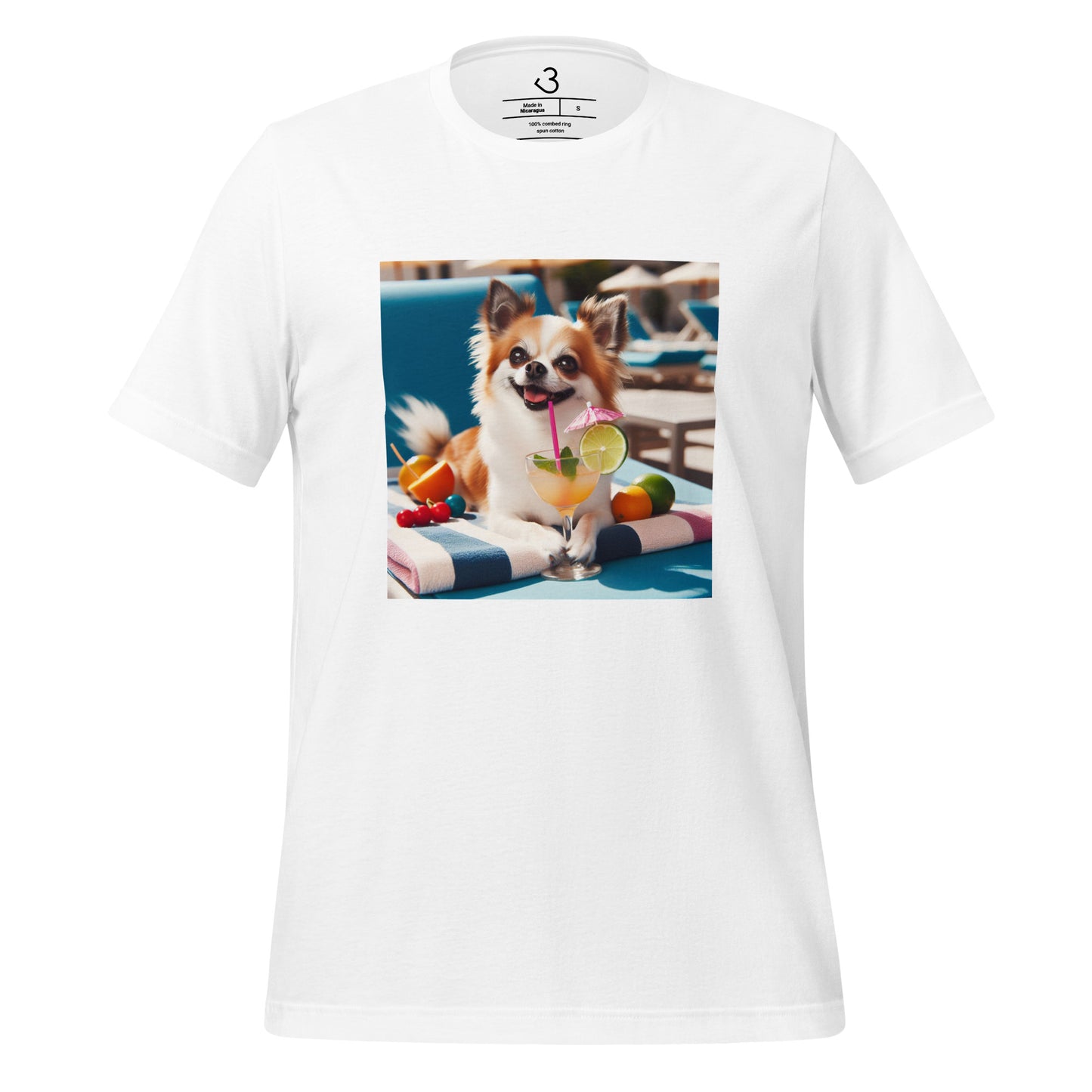 Camiseta chihuahua cocktail