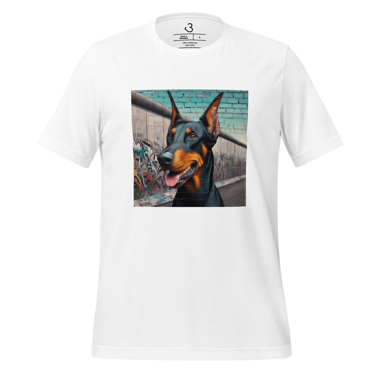 Camiseta Dóberman muro