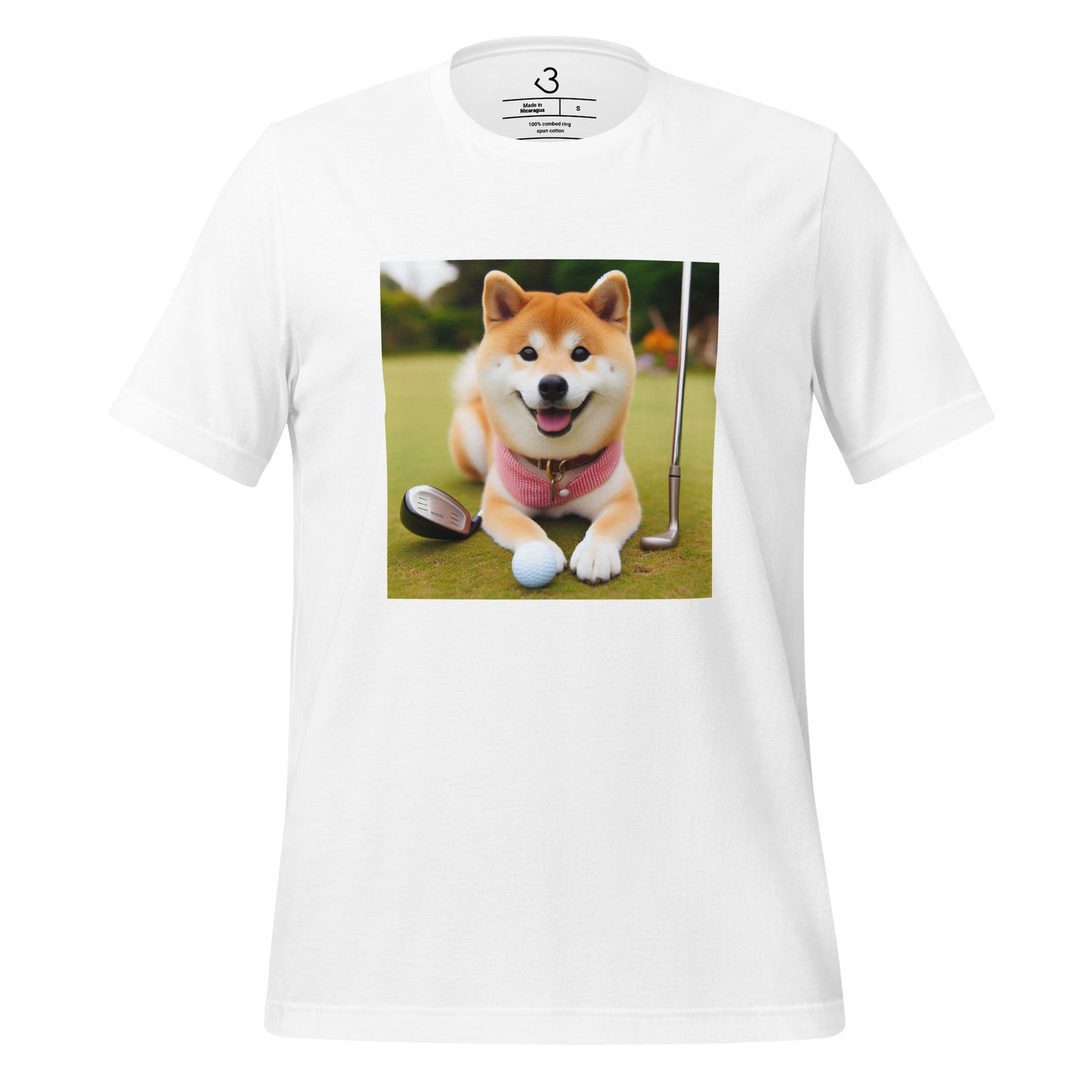 Camiseta shiba inu golf