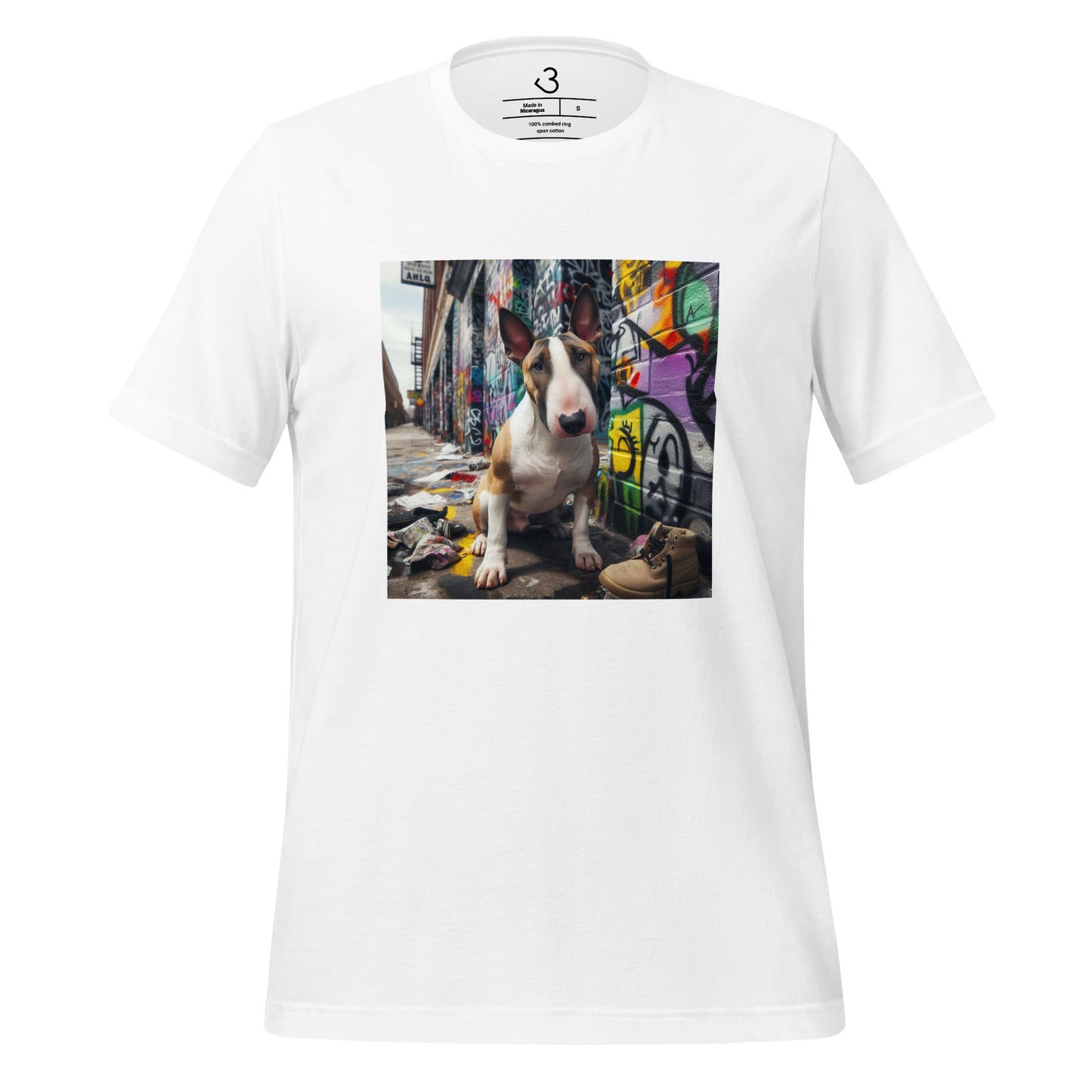 Camiseta bull terrier grafiti