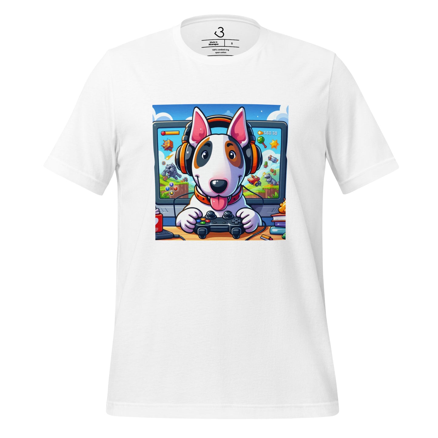 Camiseta bull terrier gamer