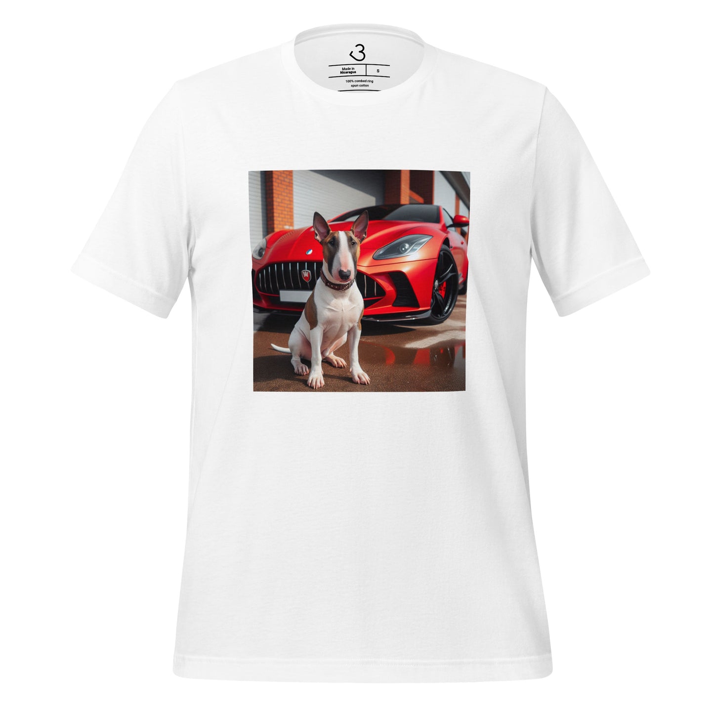 Camiseta bull terrier car