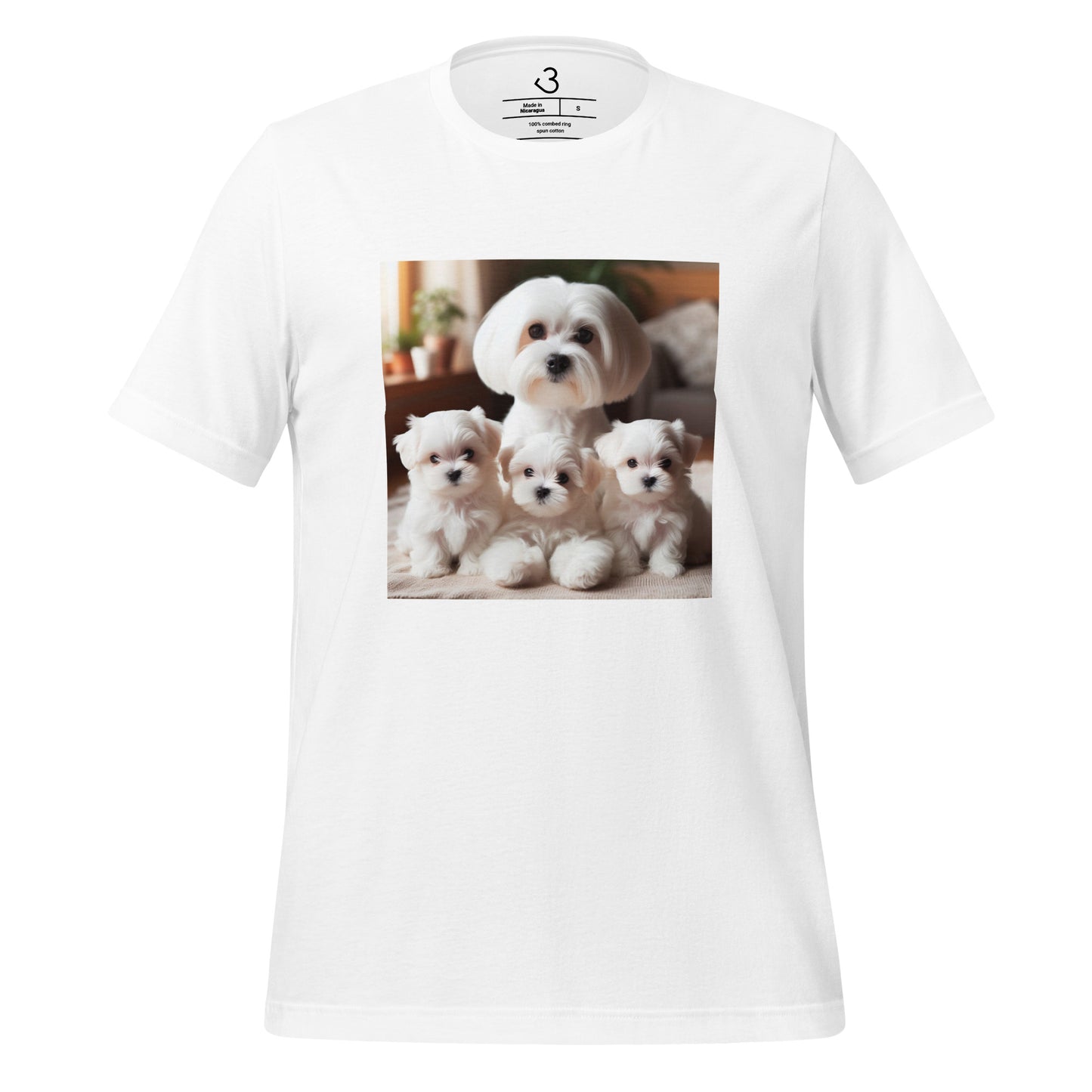 Camiseta bichón maltés family