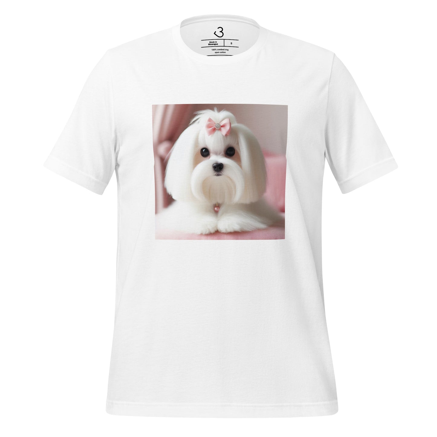 Camiseta bichón maltés princesa